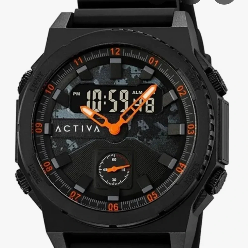 NEW Activa‎ X Invicta Men's Digital Watch - 47mm, Black (ACW2355-003) #1008
